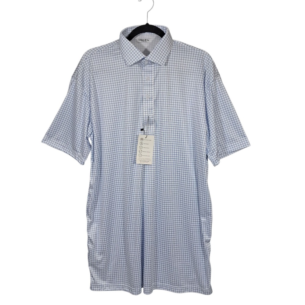 Men's‎ Blue Checkered Shirt